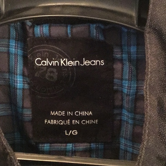 NWT Calvin Klein jeans men lightweight sports jacket- size large. Charcoal grey. - Picture 3 of 8